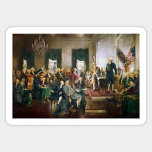 The Signing of the Constitution of the United States - Howard Chandler Christy Sticker